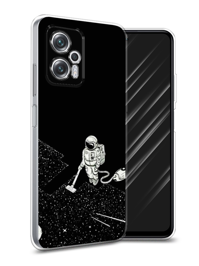 

Чехол Awog на Poco X4 GT/Redmi Note 11T Pro/11T Pro Plus "Космонавт с пылесосом", Разноцветный, 315550-4
