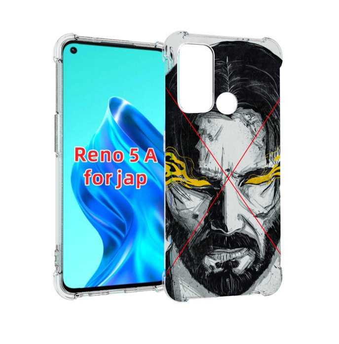 

Чехол MyPads Джон-Уик для Oppo Reno 5A, Прозрачный, Tocco
