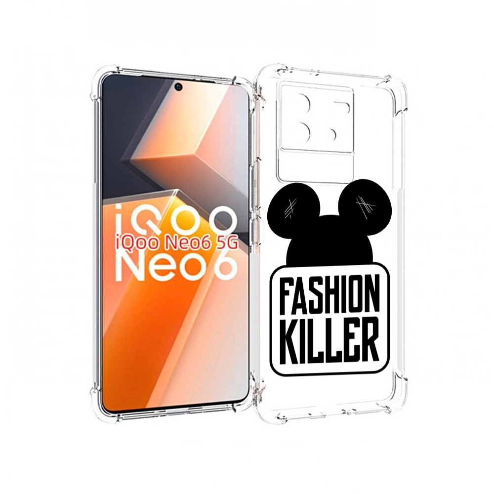 

Чехол MyPads силуэт-микки-мауса для Vivo iQoo Neo 6 5G, Прозрачный, Tocco