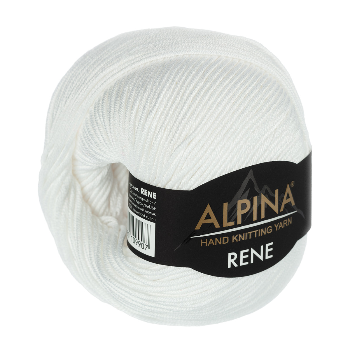 

Пряжа ALPINA RENE 10 шт. в упак. цвет БЕЛЫЙ RENE-002, 105 м от