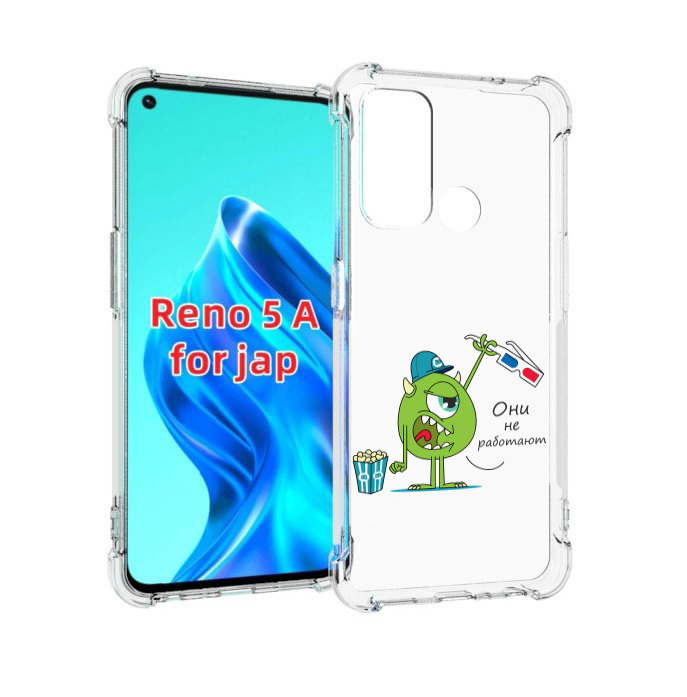 

Чехол MyPads Очки не работают для Oppo Reno 5A, Прозрачный, Tocco