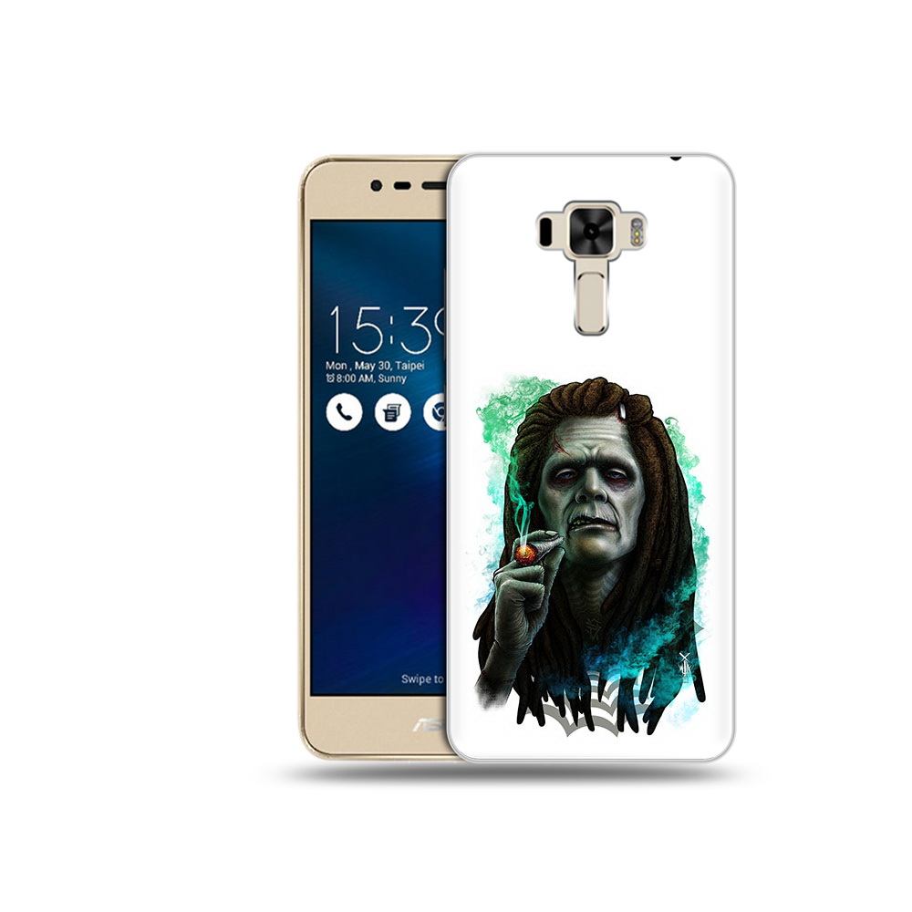 

Чехол MyPads Tocco для Asus ZenFone 3 зеленый мужчина с сигаретой (PT40480.655.360), Прозрачный, Tocco