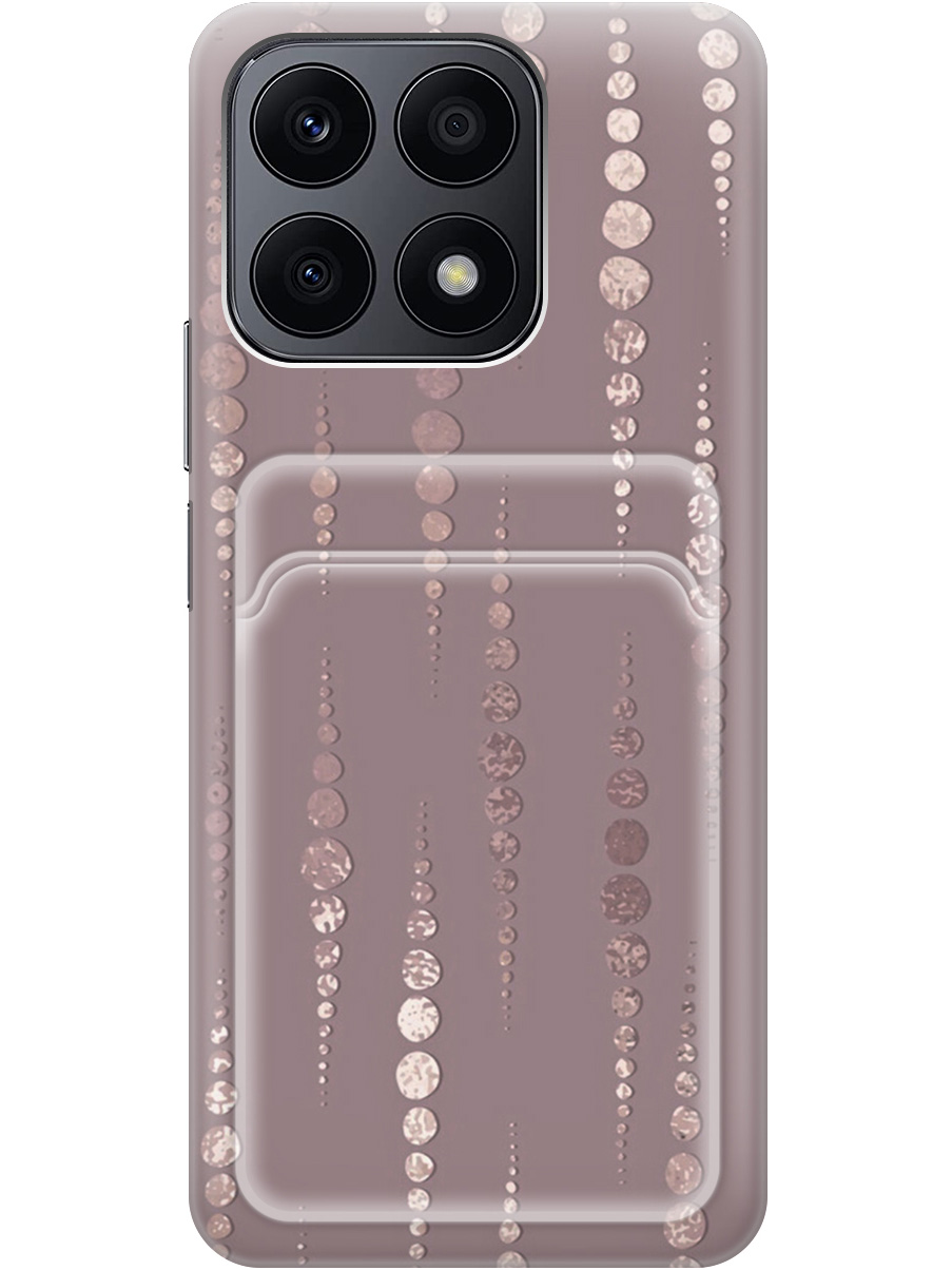 

Силиконовый чехол на Honor X8a с рисунком "Монеты в розовых песках", Белый;розовый, 20011944