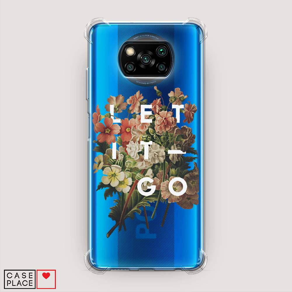 фото Противоударный силиконовый чехол "let it go" на xiaomi poco x3 nfc awog