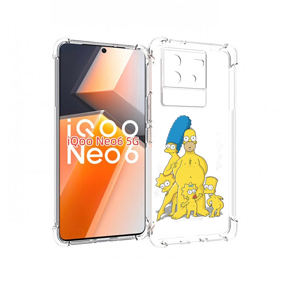 

Чехол MyPads семья-симпсонов для Vivo iQoo Neo 6 5G, Прозрачный, Tocco