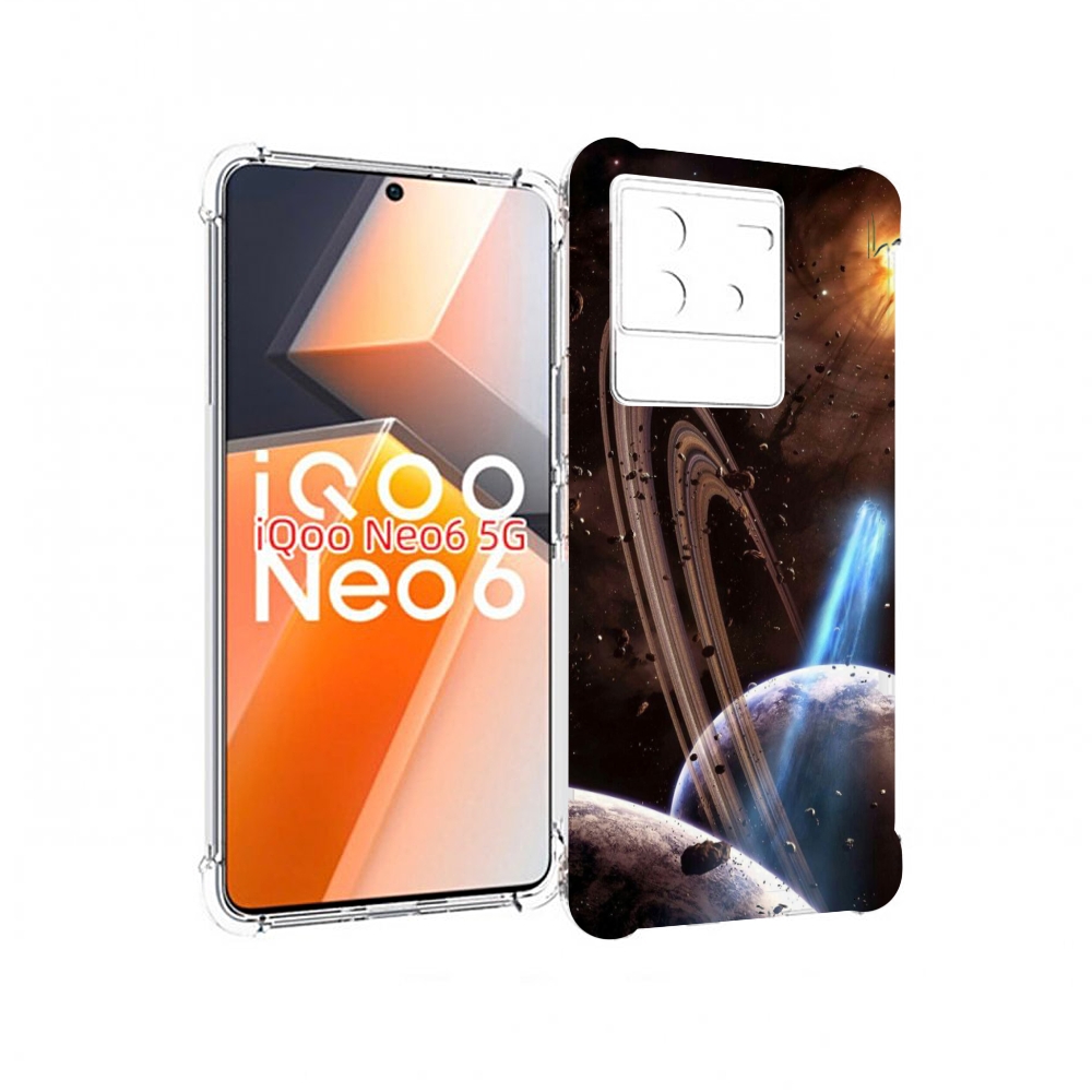 

Чехол MyPads сатурн в космосе для Vivo iQoo Neo 6 5G, Прозрачный, Tocco