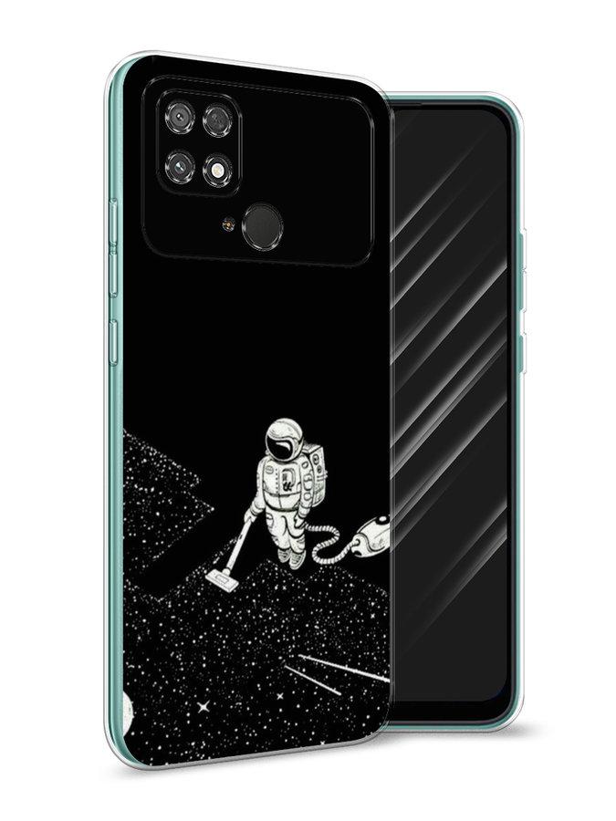 

Чехол Awog на Poco C40 "Космонавт с пылесосом", Разноцветный, 315850-4