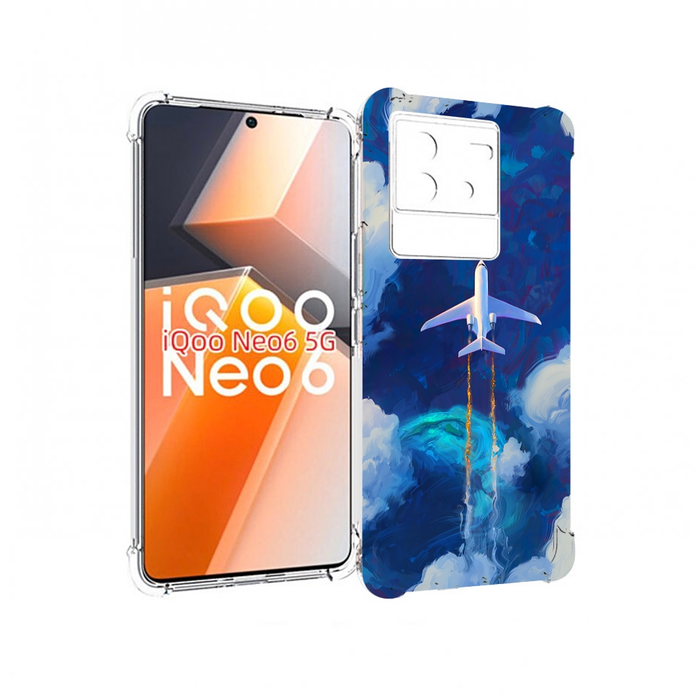 

Чехол MyPads самолет-в-небе-рисунок для Vivo iQoo Neo 6 5G, Прозрачный, Tocco