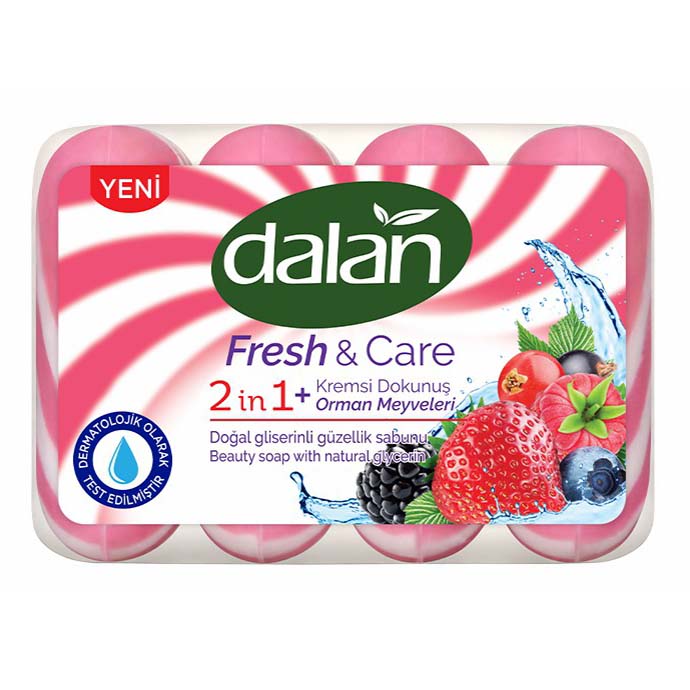 Туалетное мыло Dalan Fresh&Care лесные ягоды, 90 г х 4 шт.
