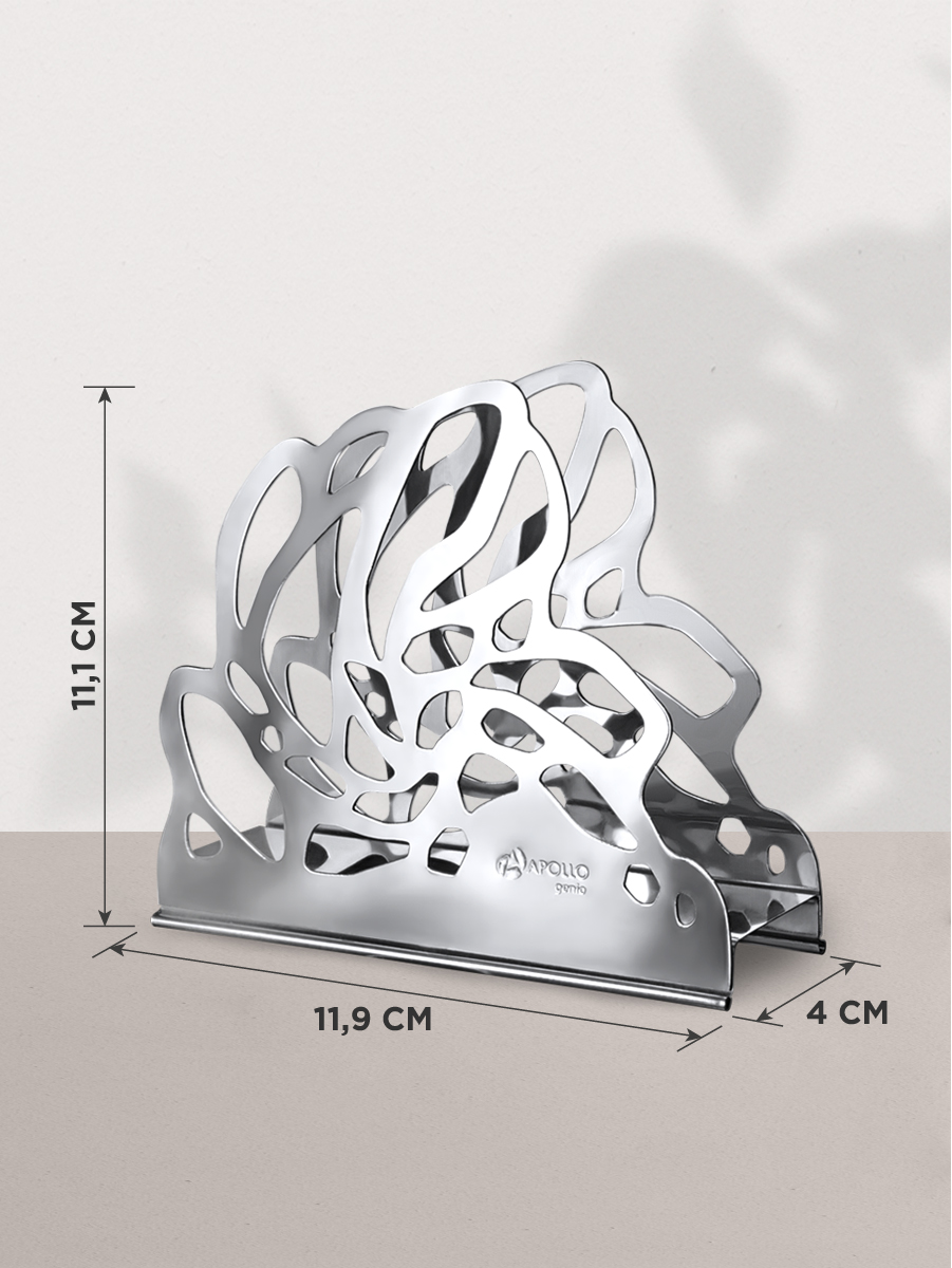 фото Подставка для салфеток apollo genio "cite silver" cts-02