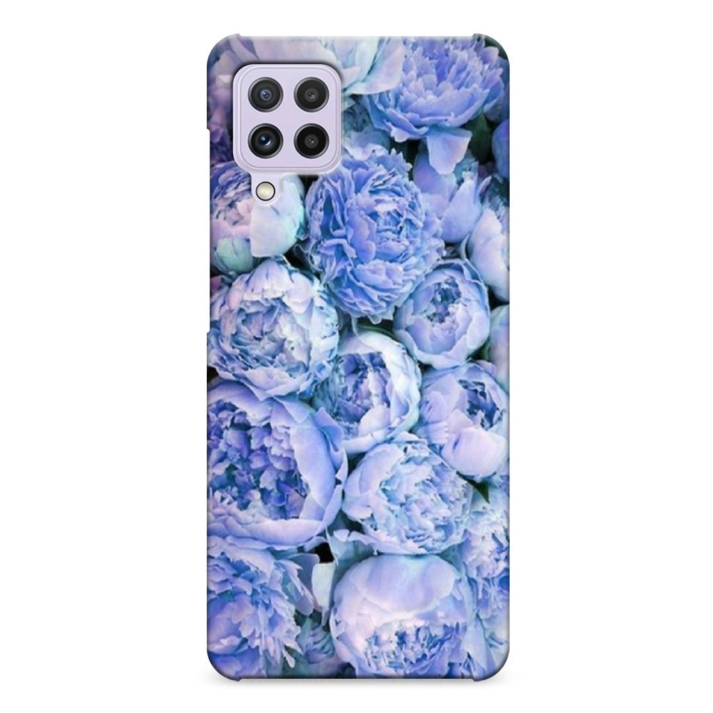 

Пластиковый чехол "Пионы голубые" на Samsung Galaxy A22