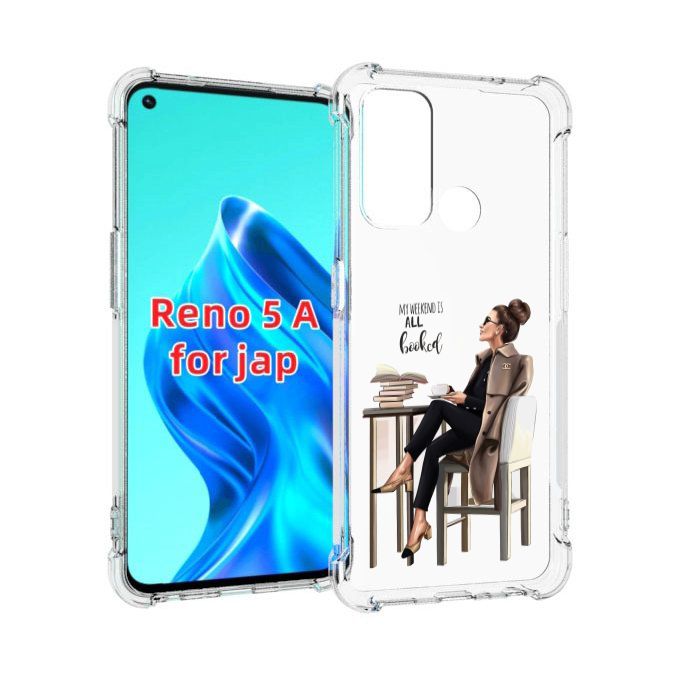 

Чехол MyPads Девушка-в-кофейне для Oppo Reno 5A, Прозрачный, Tocco