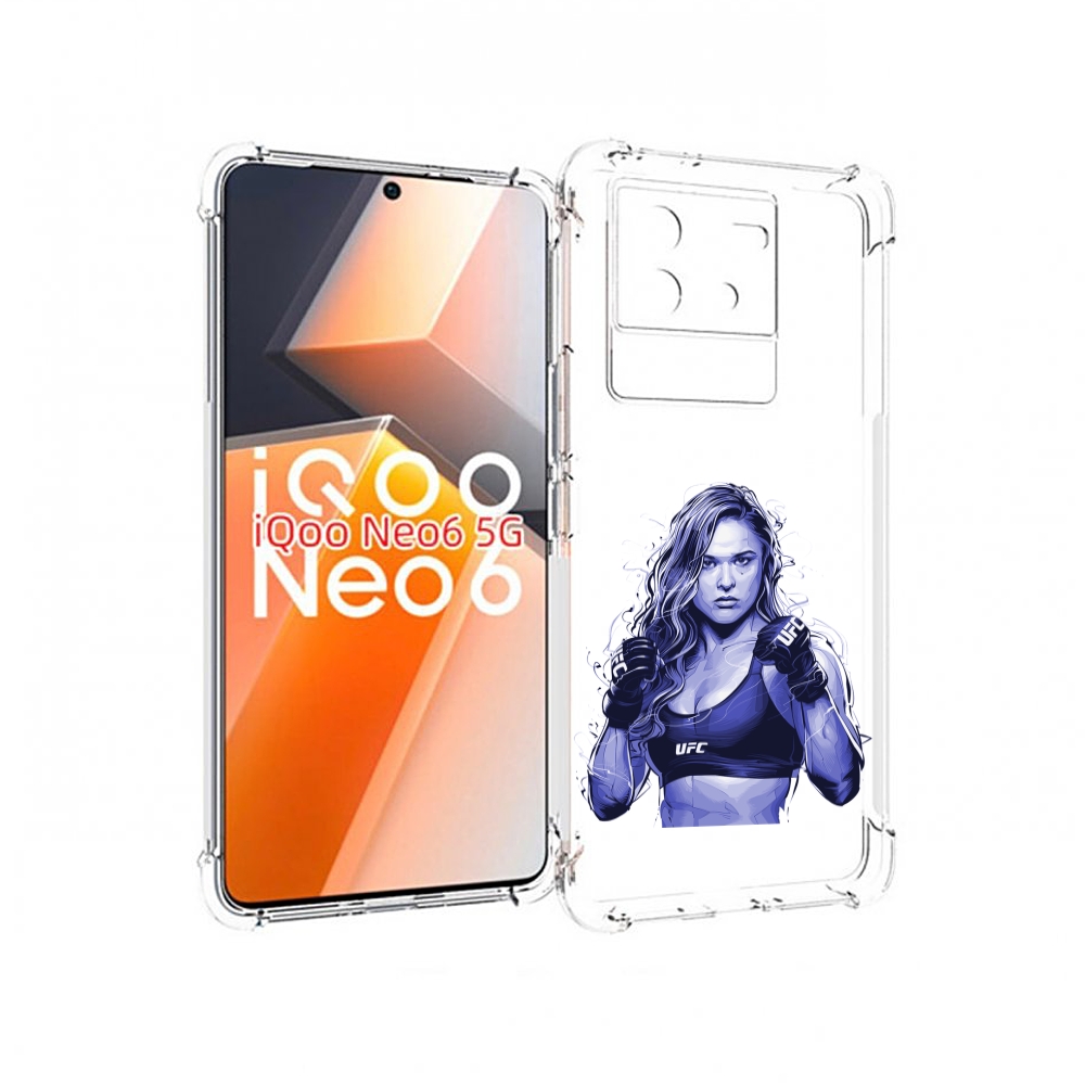 

Чехол MyPads ронда-роузи-юфс для Vivo iQoo Neo 6 5G, Прозрачный, Tocco