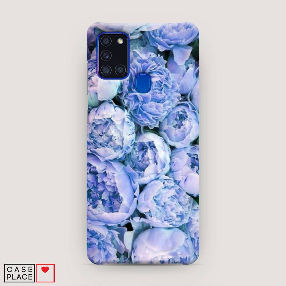 

Пластиковый чехол "Пионы голубые" на Samsung Galaxy A21s, 2100220-6