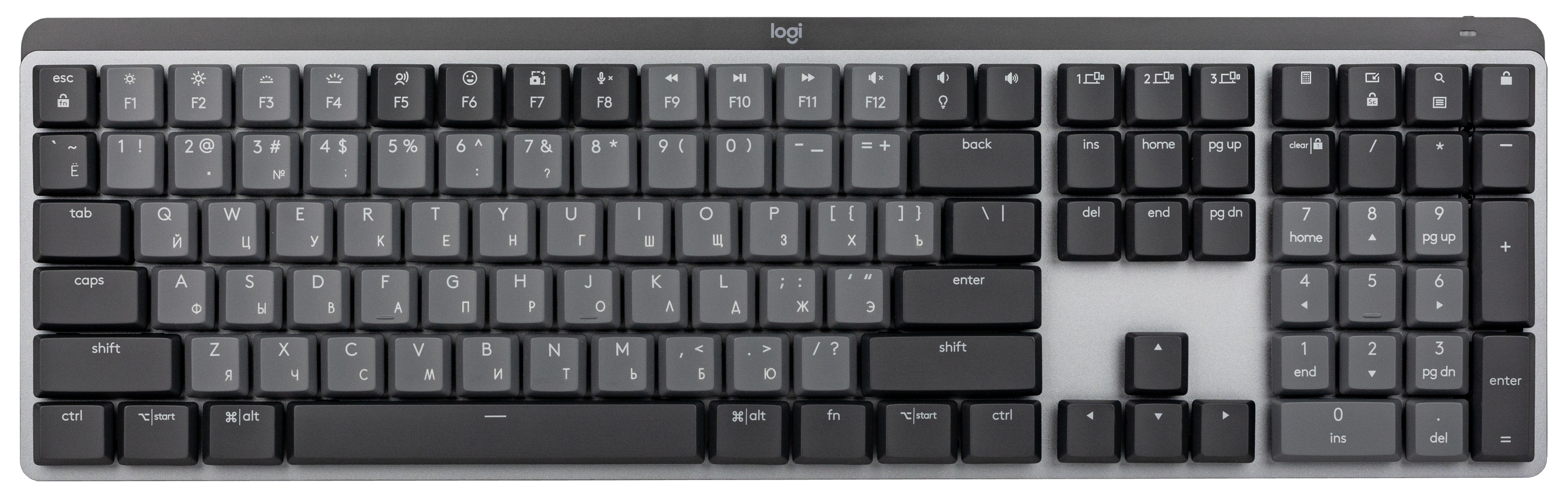 

Беспроводная игровая клавиатура Logitech MX Mechanical серый (920-010765RU), MX Mechanical