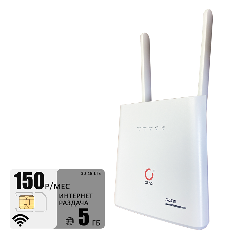 

Wi-Fi роутер Olax ax9 (router-AX9white-tele2-5gb-PRO-sb), ax9