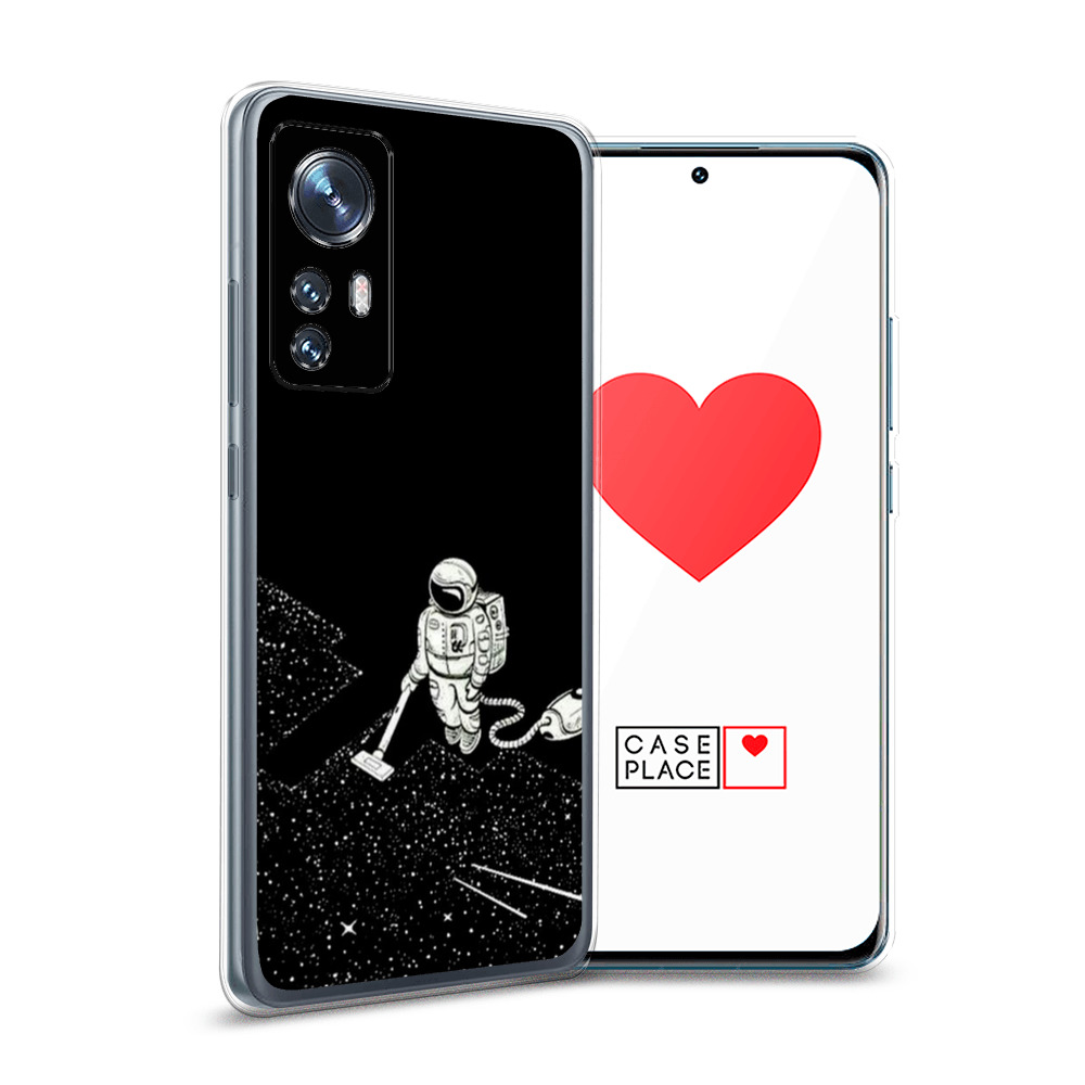 

Силиконовый чехол Awog "Космонавт с пылесосом" для Xiaomi 12, Черный, 312350-4