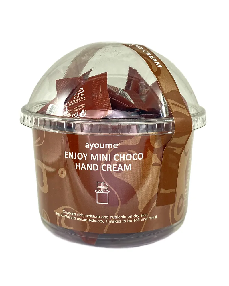 Крем enjoy. Крем для рук Ayoume enjoy Mini Choco hand Cream. АЮМ Mini крем для рук Ayoume enjoy Mini Choco hand Cream набор (Set 30шт*3гр). Крем для рук с шоколадом. Ayoume * enjoy Mini hand clean Gel набор гелей для рук очищающих.