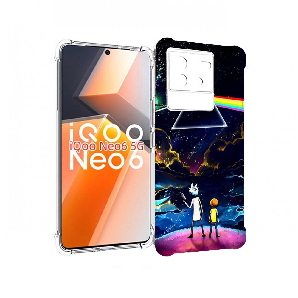 

Чехол MyPads рик и морти в космосе для Vivo iQoo Neo 6 5G, Прозрачный, Tocco