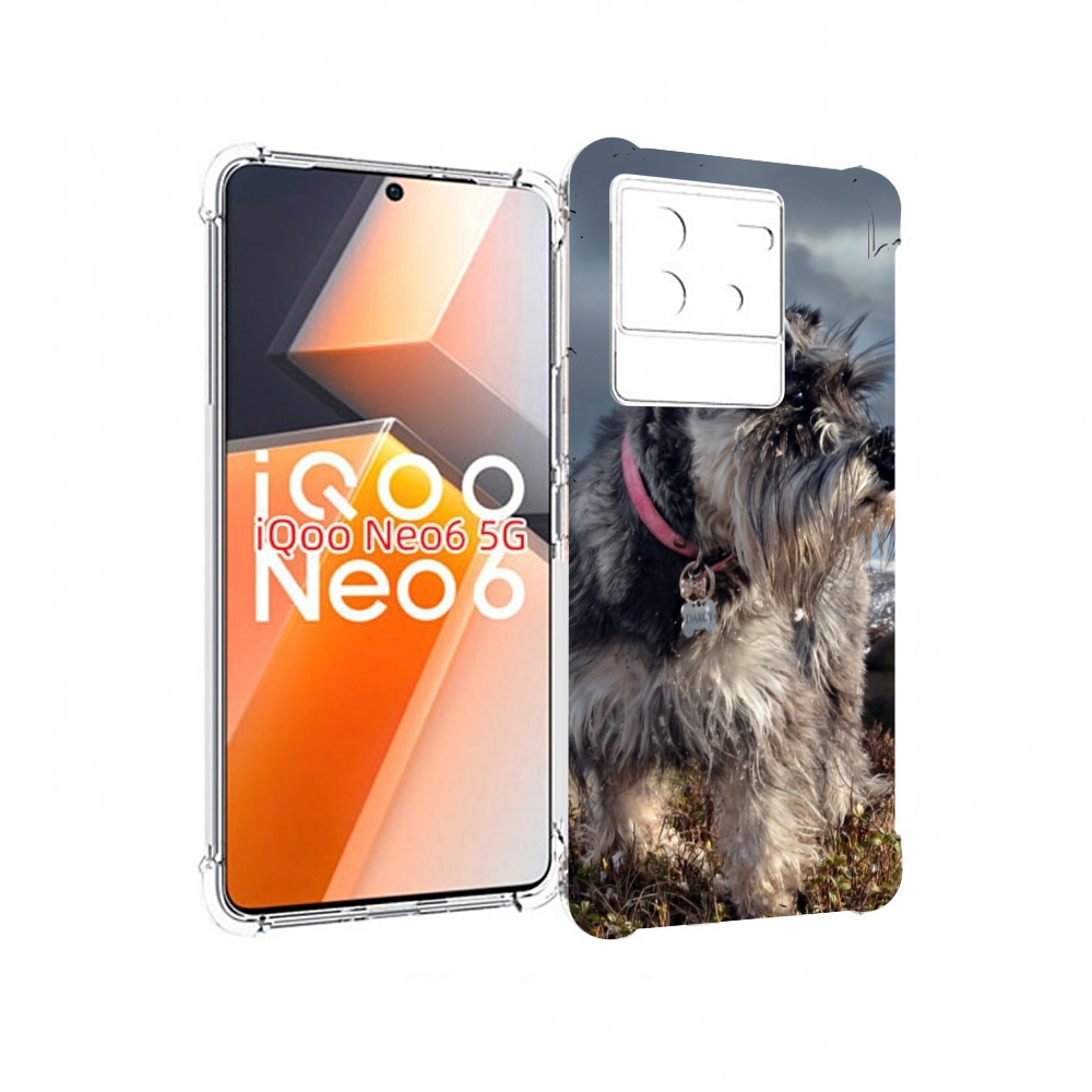 

Чехол MyPads ризеншнауцер 2 для Vivo iQoo Neo 6 5G, Прозрачный, Tocco