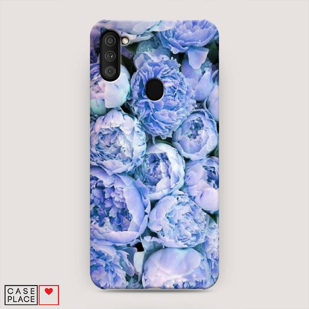 

Пластиковый чехол "Пионы голубые" на Samsung Galaxy A11, 2100120-6