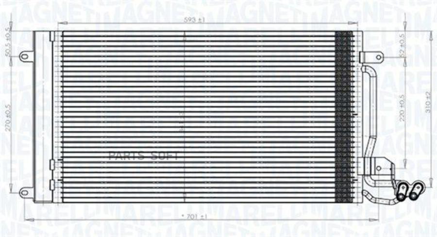 

MAGNETI MARELLI 350203821000 Радиатор кондиционера [615x334] 1шт