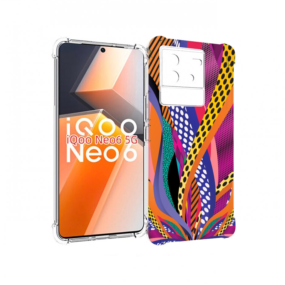 

Чехол MyPads разноцветные щупальца для Vivo iQoo Neo 6 5G, Прозрачный, Tocco