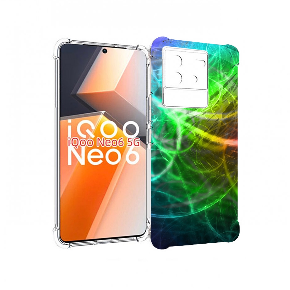 

Чехол MyPads разноцветная-абстракция-линиями для Vivo iQoo Neo 6 5G, Прозрачный, Tocco
