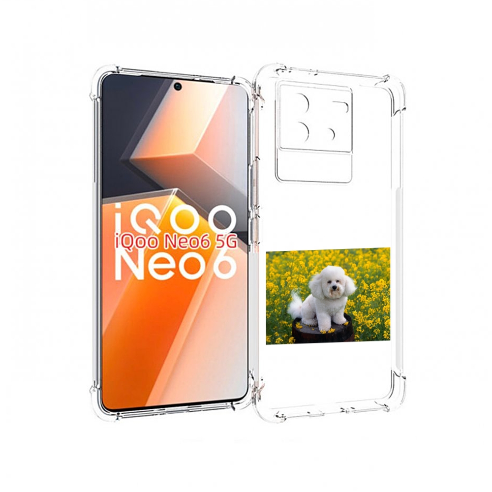 

Чехол MyPads пудель белыи для Vivo iQoo Neo 6 5G, Прозрачный, Tocco