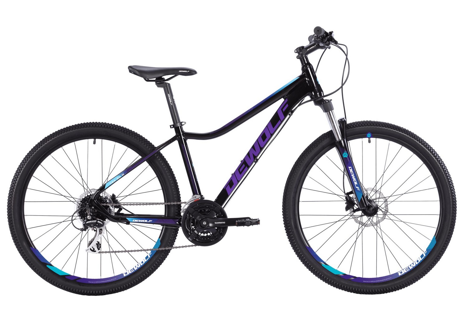 фото Велосипед dewolf trx 20 w 2021 16" синий/фиолетовый