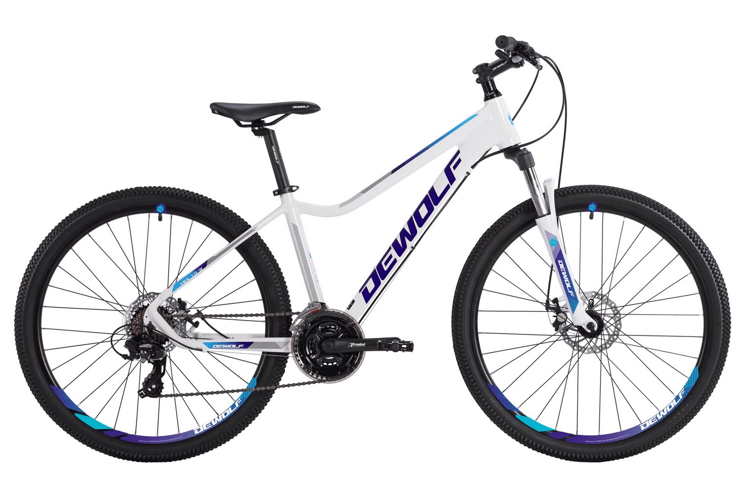 фото Велосипед dewolf trx 10 w 2021 16" белый/голубой