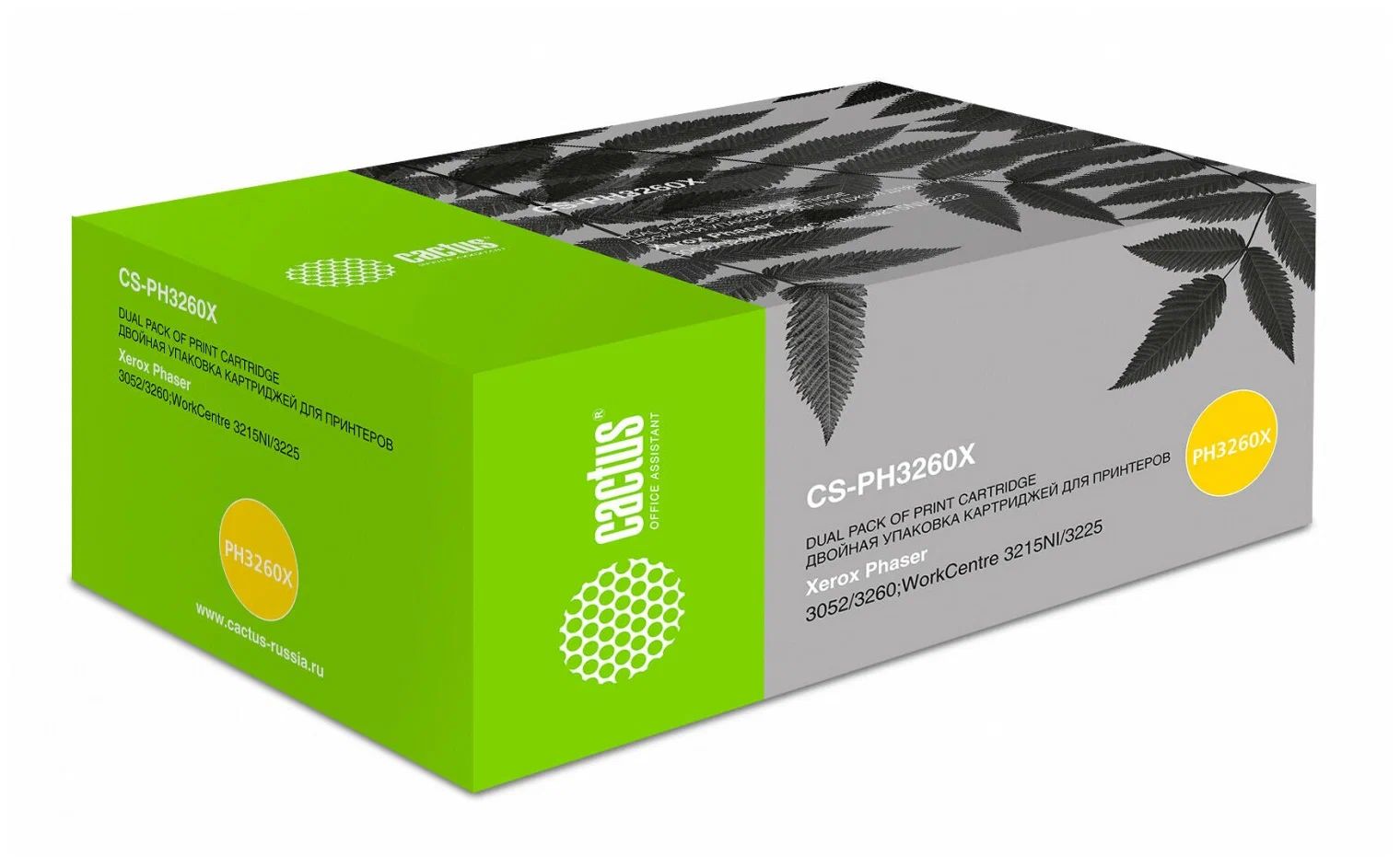 

Тонер-картридж CACTUS (CS-PH3260X) для XEROX Phaser 3052 / 3052NI / 3260, ресурс 6000 стра, Черный, [object Object]