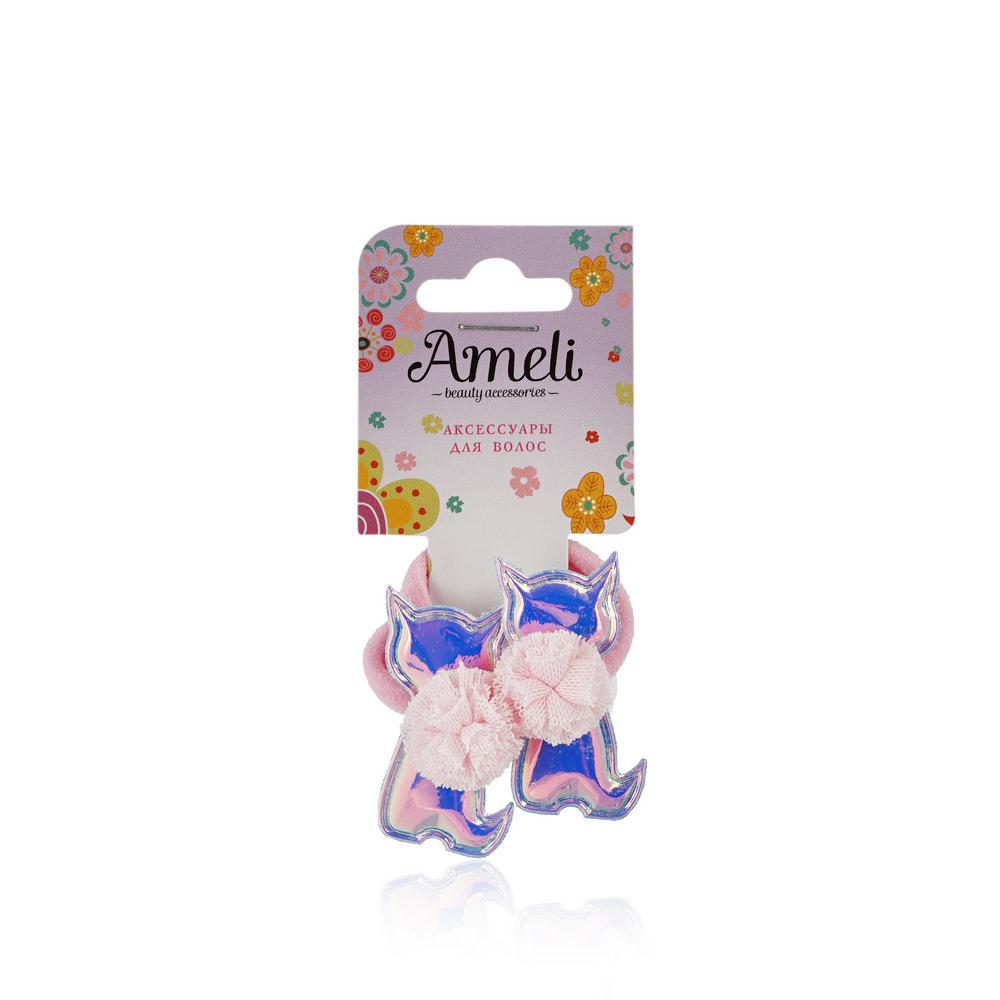 фото Резинки для волос ameli с кошкой 2 шт
