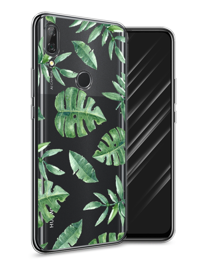 

Чехол Awog на Huawei P Smart Z "Нарисованные пальмовые листья", Зеленый, 69450-4