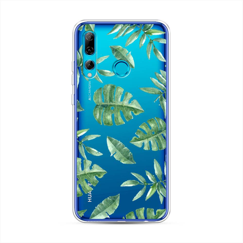 

Чехол Awog на Huawei P Smart Plus 2019 "Нарисованные пальмовые листья", Зеленый, 69250-4