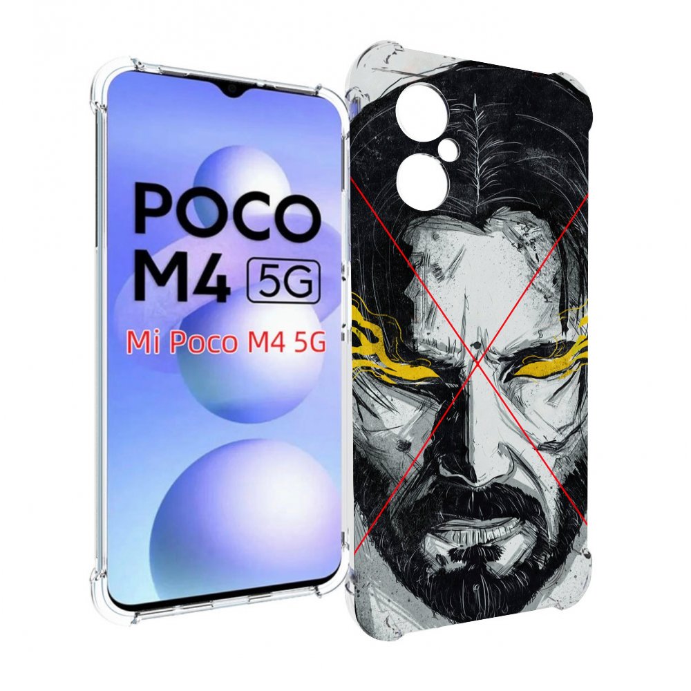 

Чехол MyPads Джон-Уик для Xiaomi Poco M4 5G, Прозрачный, Tocco