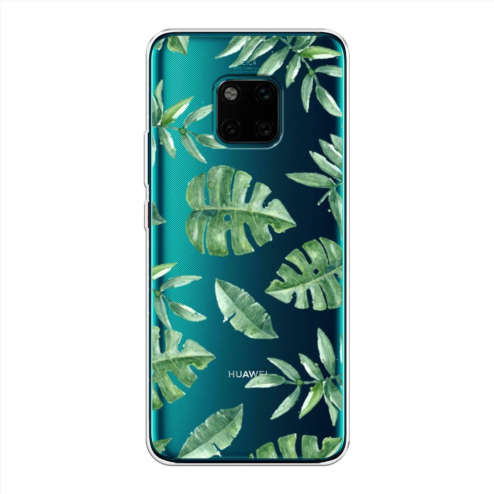 

Чехол Awog на Huawei Mate 20 Pro "Нарисованные пальмовые листья", Зеленый, 67050-4