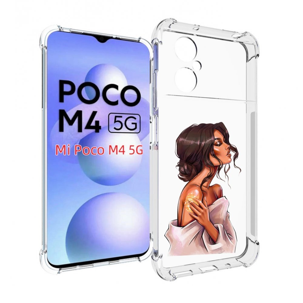 

Чехол MyPads Девушка-нежная женский для Xiaomi Poco M4 5G, Прозрачный, Tocco