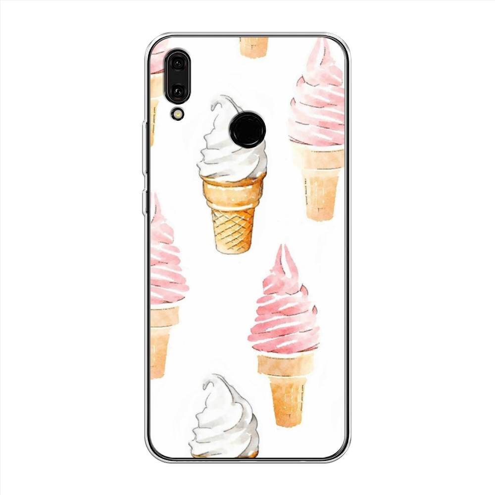 фото Чехол awog "нарисованное мороженое" для huawei y9 2019