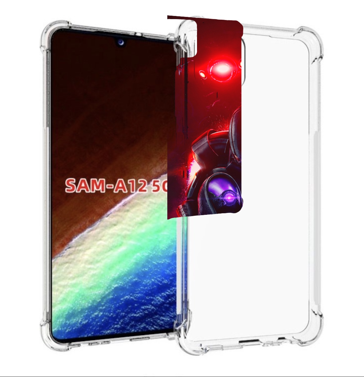 

Чехол MyPads Mass Effect для Samsung Galaxy A12 (SM-A125F) 2020/21/A12 Nacho SM-A127F, Прозрачный, Tocco