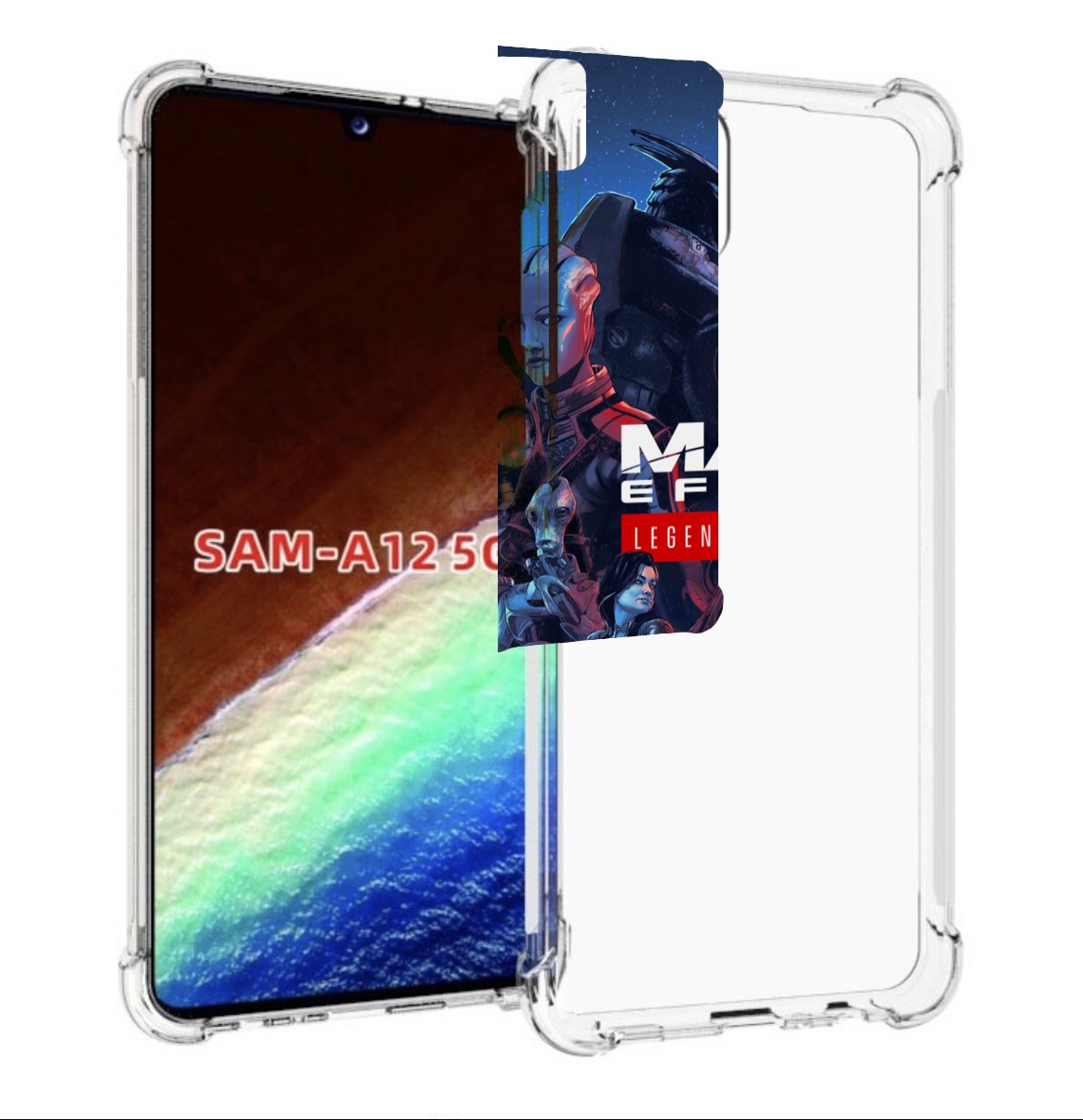 

Чехол MyPads Mass Effect Legendary Edition для Samsung Galaxy A12 (SM-A125F) 2020/21, Прозрачный, Tocco