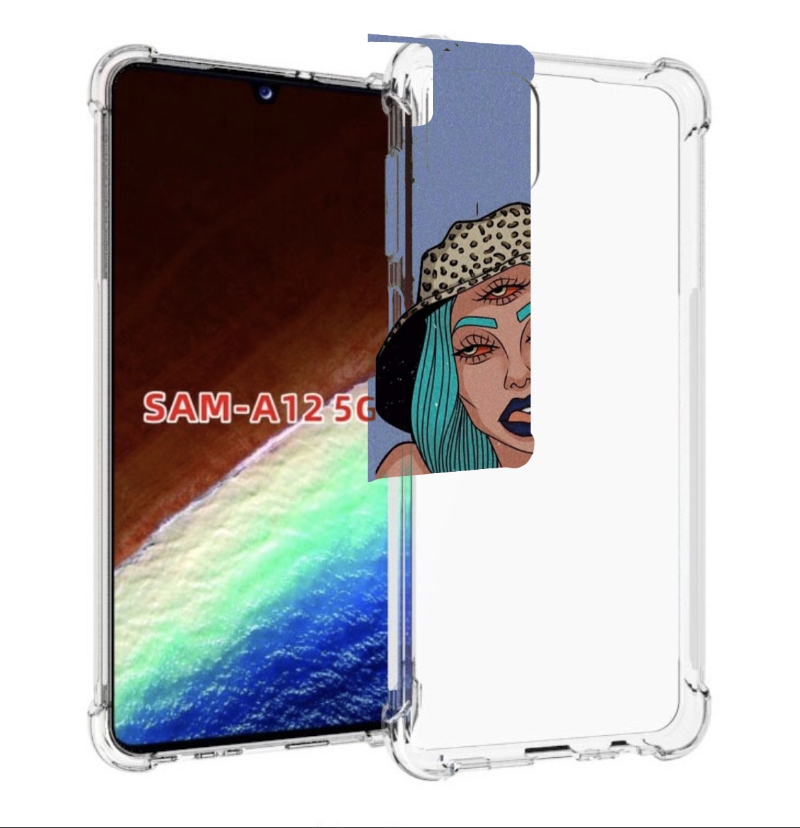 

Чехол MyPads ME Erra женский для Samsung Galaxy A12 (SM-A125F) 2020/21/A12 Nacho SM-A127F, Прозрачный, Tocco