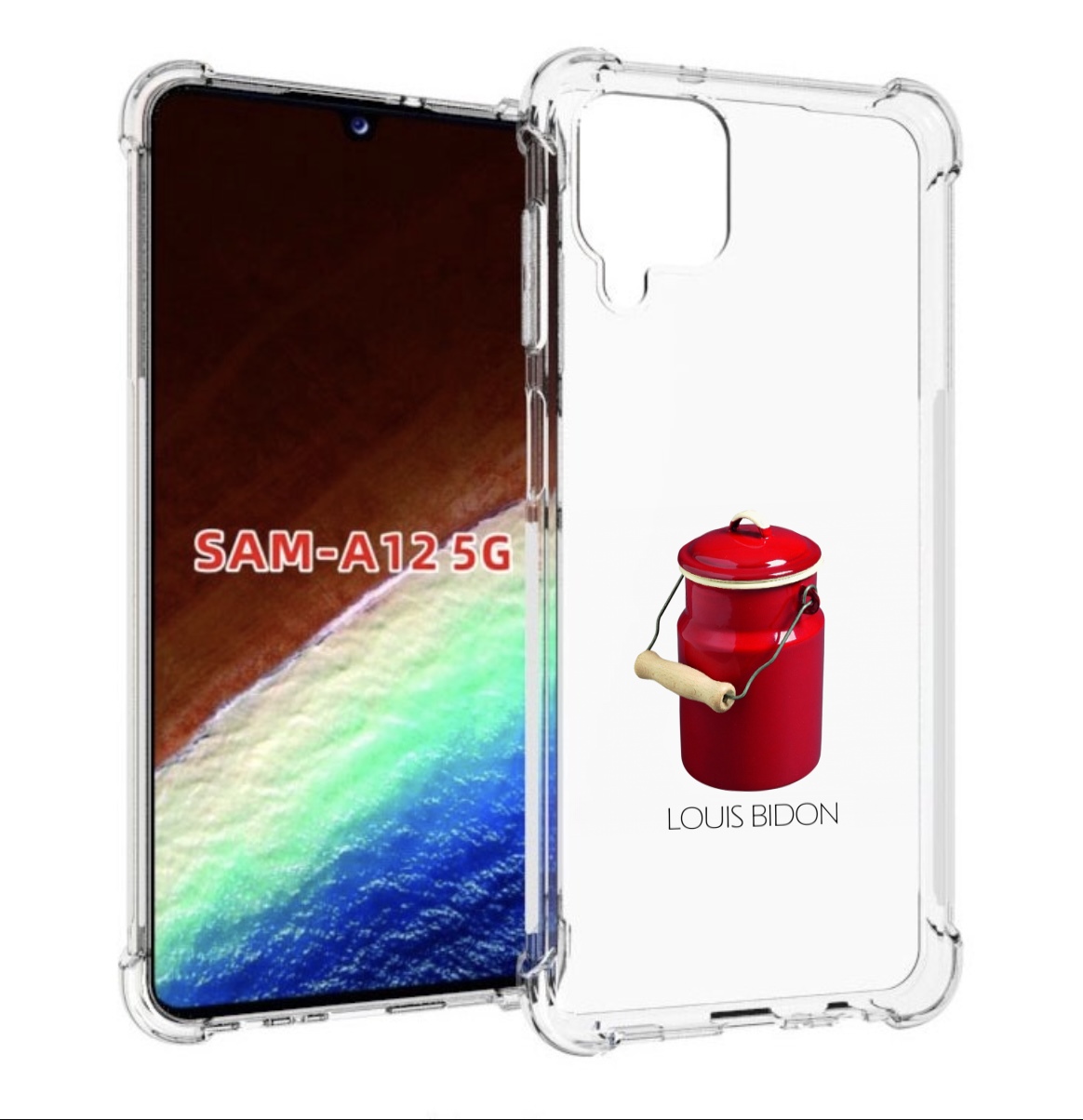 

Чехол MyPads Louis-bidon для Samsung Galaxy A12 (SM-A125F) 2020/21/A12 Nacho SM-A127F, Прозрачный, Tocco