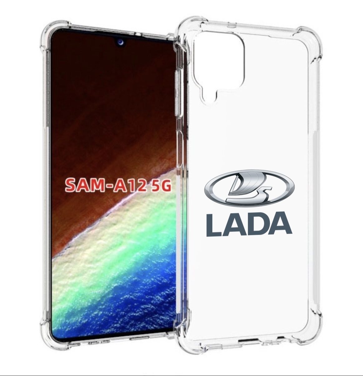 Чехол MyPads Lada-ваз-4 мужской для Samsung Galaxy A12 (SM-A125F) 2020/21