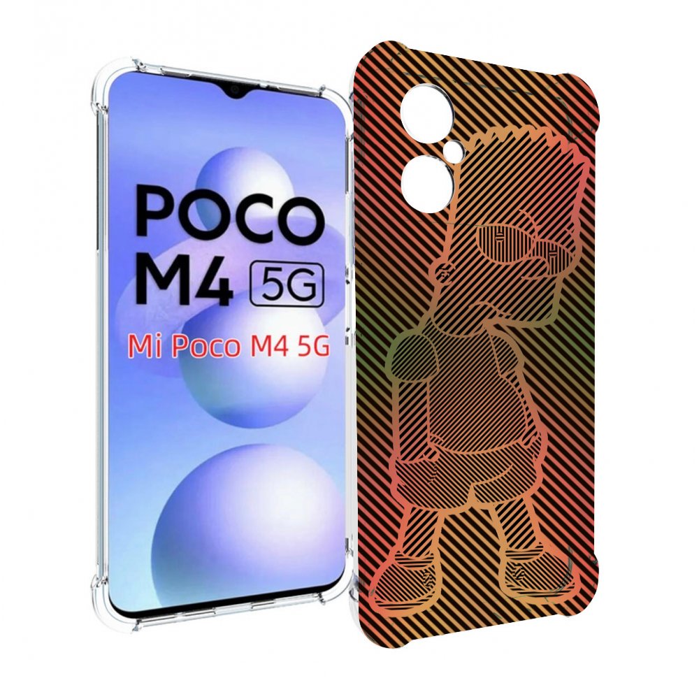 

Чехол MyPads Графический-Барт-Симпсон для Xiaomi Poco M4 5G, Прозрачный, Tocco