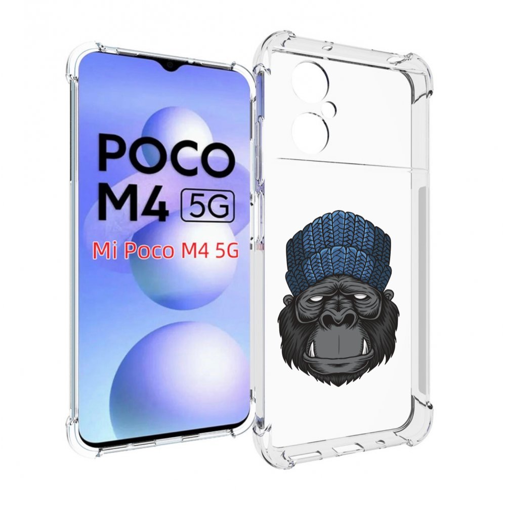 

Чехол MyPads Горила для Xiaomi Poco M4 5G, Прозрачный, Tocco