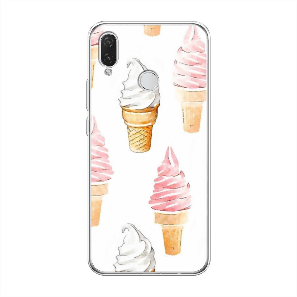 

Чехол Awog на Huawei Nova 3i "Нарисованное мороженое", Белый;розовый, 68350-10