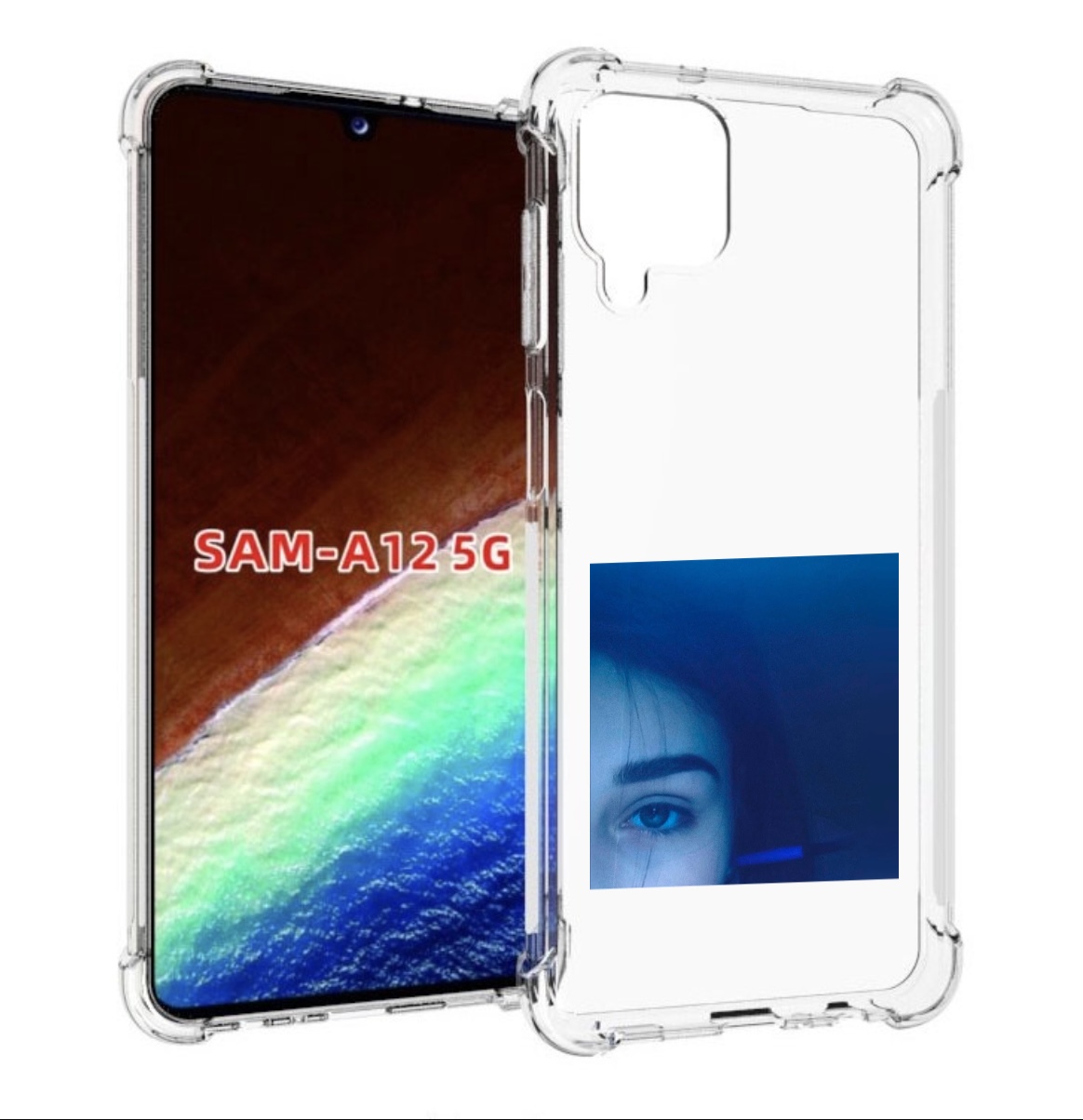 

Чехол MyPads Hate Love face для Samsung Galaxy A12 (SM-A125F) 2020/21/A12 Nacho SM-A127F, Прозрачный, Tocco