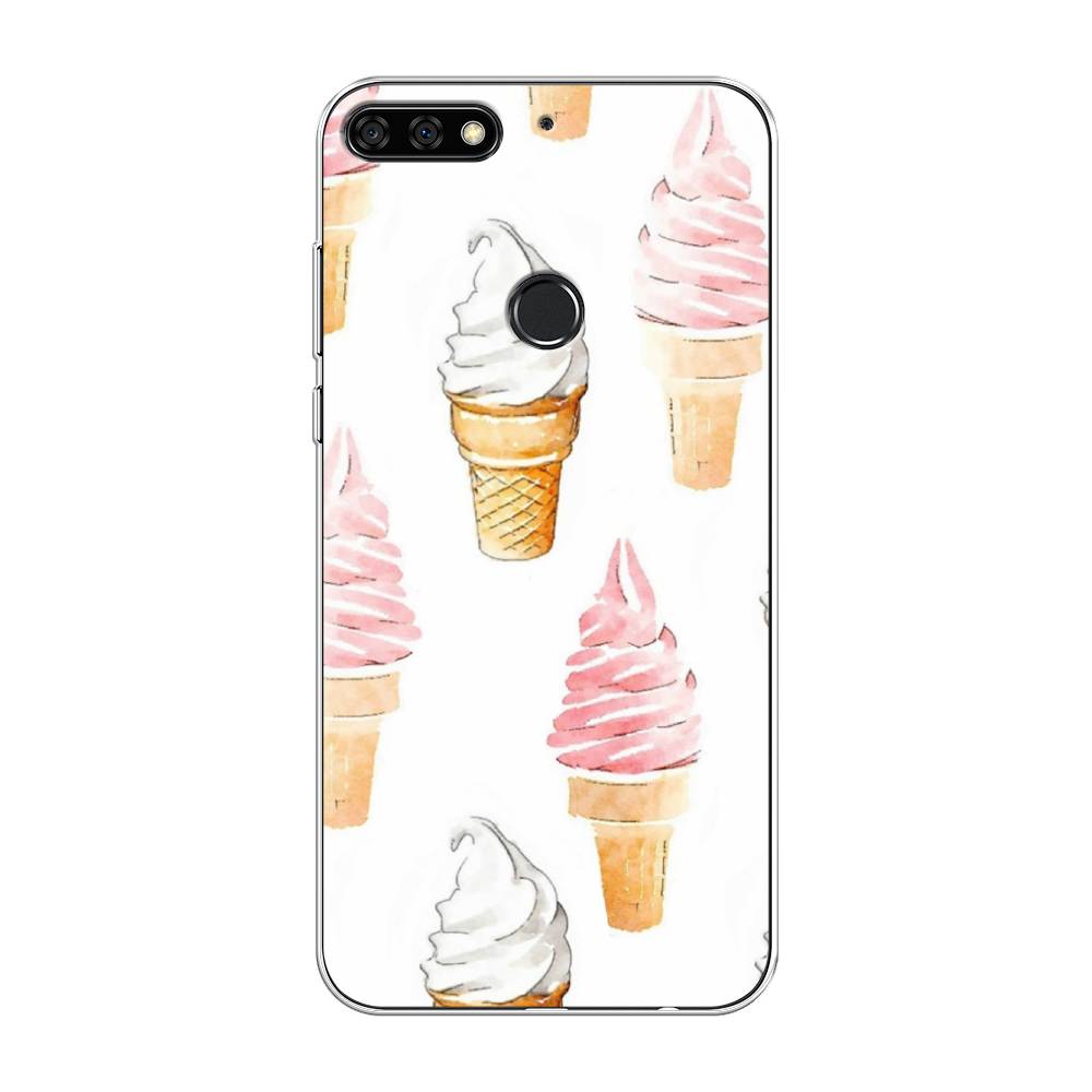 

Чехол Awog на Huawei Nova 2 Lite "Нарисованное мороженое", Белый;розовый, 64650-10