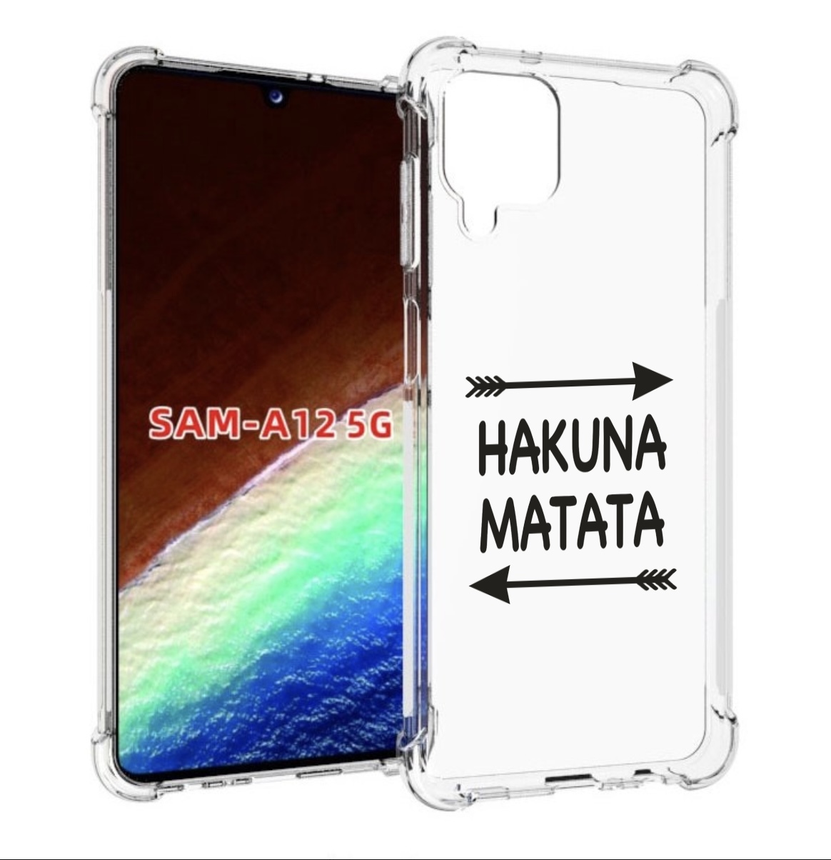 

Чехол MyPads Hakuna-Matata для Samsung Galaxy A12 (SM-A125F) 2020/21/A12 Nacho SM-A127F, Прозрачный, Tocco